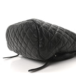 Calfskin Quilted Large Urban Spirit Backpack Black