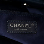 Lambskin Quilted Chanel 7 Large Tote Navy