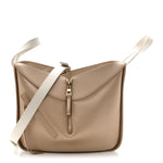Calfskin Small Hammock Shoulder Bag Sand White
