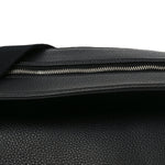 Grained Calfskin Large Slouchy Banana Bag Black