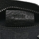 GG Monogram Double Pocket Belt Bag Black
