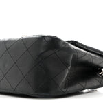 Lambskin Quilted Mini Square Flap Black
