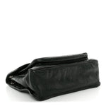 Crinkled Lambskin Matelasse Monogram Medium Niki Chain Satchel Dark Green