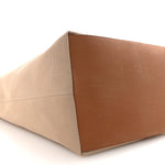 Canvas Calfskin Y Tote Tan Natural
