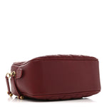 Calfskin Quilted CC Small Vanity Case Dark Red