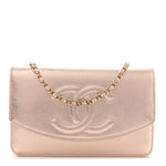 Metallic Caviar Timeless CC Wallet On Chain WOC Copper