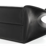 Polished Saddle Calfskin Small Alexia Bag Black