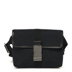 GG Monogram Web Buckle Belt Bag Black