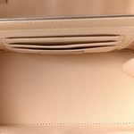Caviar Quilted Small Tiny CC Vanity Case With Chain Beige