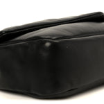 Plunged Lambskin Calypso Black