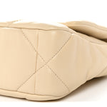 Lambskin Quilted Medium Chanel 19 Flap Beige