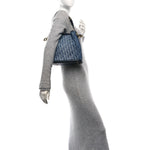 Denim Jacquard Oblique C'est Dior Bucket Bag Blue