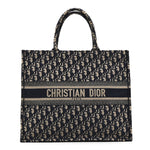 Oblique Large Book Tote Blue Multicolor