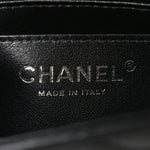 Lambskin Quilted Mini Rectangular Flap Black