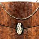 Karung Serpenti Forever Medium Shoulder Bag Brown