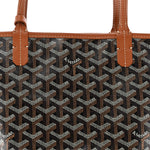 Goyardine Reversible Mini Anjou Black Gold