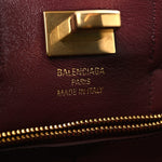 Calfskin Crocodile Embossed Mini Bel Air Carry All Bag Dark Burgundy
