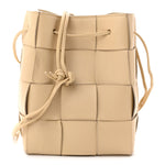 Nappa Maxi Intrecciato Small Cassette Bucket Bag Porridge