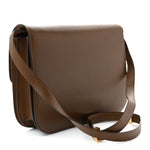 Box Calfskin Medium Classic Box Flap Bag Camel