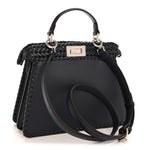 Vitello King Shiny Nappa Intreccio Petite Peekaboo I SEE U Satchel Midnight