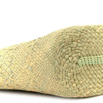Calfskin Raffia Small Anagram Basket Tote Bag Natural Fresh Mint