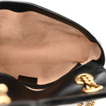 Calfskin Matelasse Small GG Marmont Shoulder Bag Black