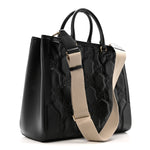 Calfskin GG Matelasse Tote Bag Black