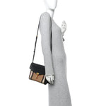 Derby Calfskin House Check Small Macken Crossbody Bag Black