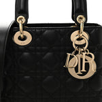 Lambskin Cannage Small My ABCDior Lady Dior Black