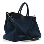 Felt Calfskin Oversized Iris Weekend Bag Midnight