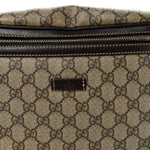 GG Supreme Monogram Belt Bag Dark Brown