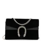 Velvet Super Mini Dionysus Shoulder Bag Black