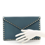 Vitello Large Rockstud Envelope Clutch Amadeus