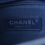 Patent Goatskin Quilted Medium Gabrielle Hobo Blue