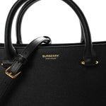 Calfskin Mega Check Small Banwell Tote Black