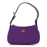 Goatskin Mini Aphrodite Shoulder Bag Shine Purple