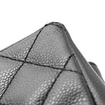 Caviar Quilted Grand Shopping Tote GST Black