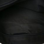 Nylon Flat Messenger Bag Black
