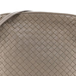 Nappa Intrecciato Nodini Crossbody Messenger Steel