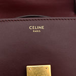 Box Calfskin Teen Classic Box Flap Bag Burgundy
