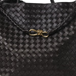 Nappa Intrecciato Large Andiamo Shoulder Bag Fondant