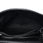 Calfskin Y Quilted Monogram Monochrome Small Loulou Chain Satchel Black