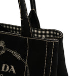 Canapa Small Logo Tote Black Talco