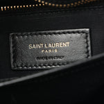 Calfskin Y Quilted Monogram Toy Loulou Crossbody Bag Black