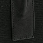 Linen Calfskin Rive Gauche North South Tote Black