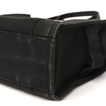 Cotton Canvas Small The Traveler Tote Bag Black