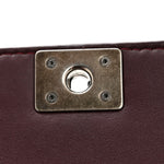 Patent Small Boy Reverso Flap Burgundy