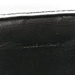 Patent Calfskin Triomphe Mini Vanity Case Black