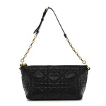 Lambskin Macrocannage DiorStar Hobo Bag Black