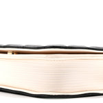 Lambskin Quilted Book Wallet On Chain WOC Black